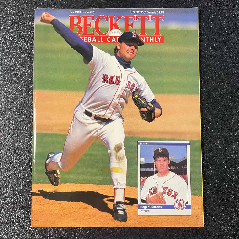 VINTAGE Beckett Baseball Card Monthly July 1991 Roger‎ Clemens & Brooks Robinson